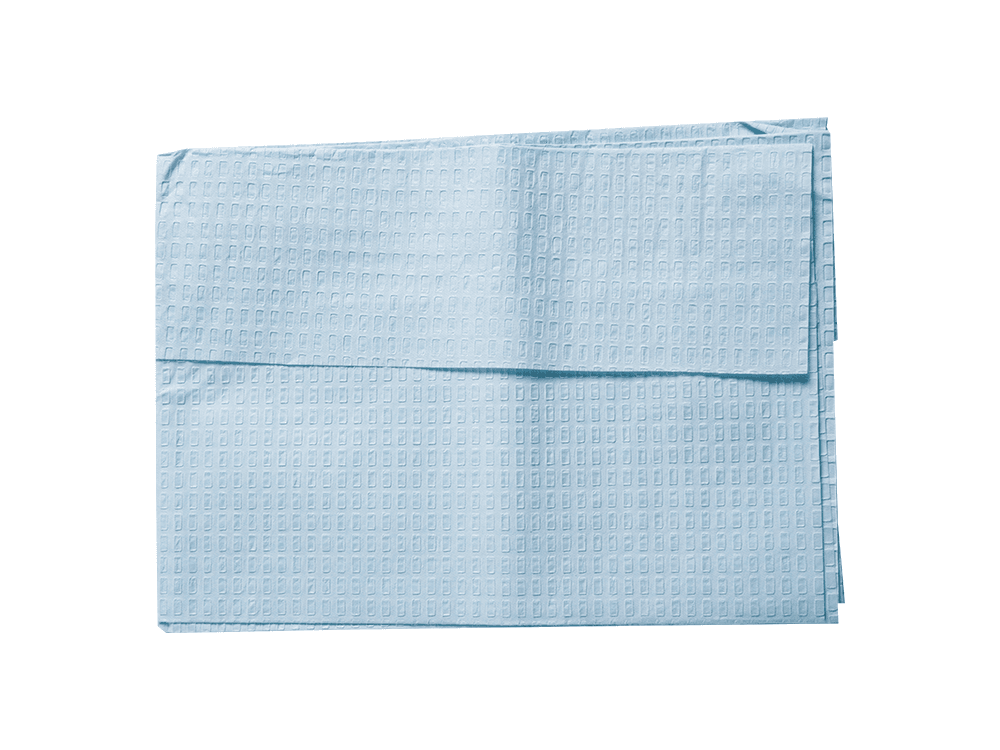 蓝色方格纸复膜洞巾(带胶带)